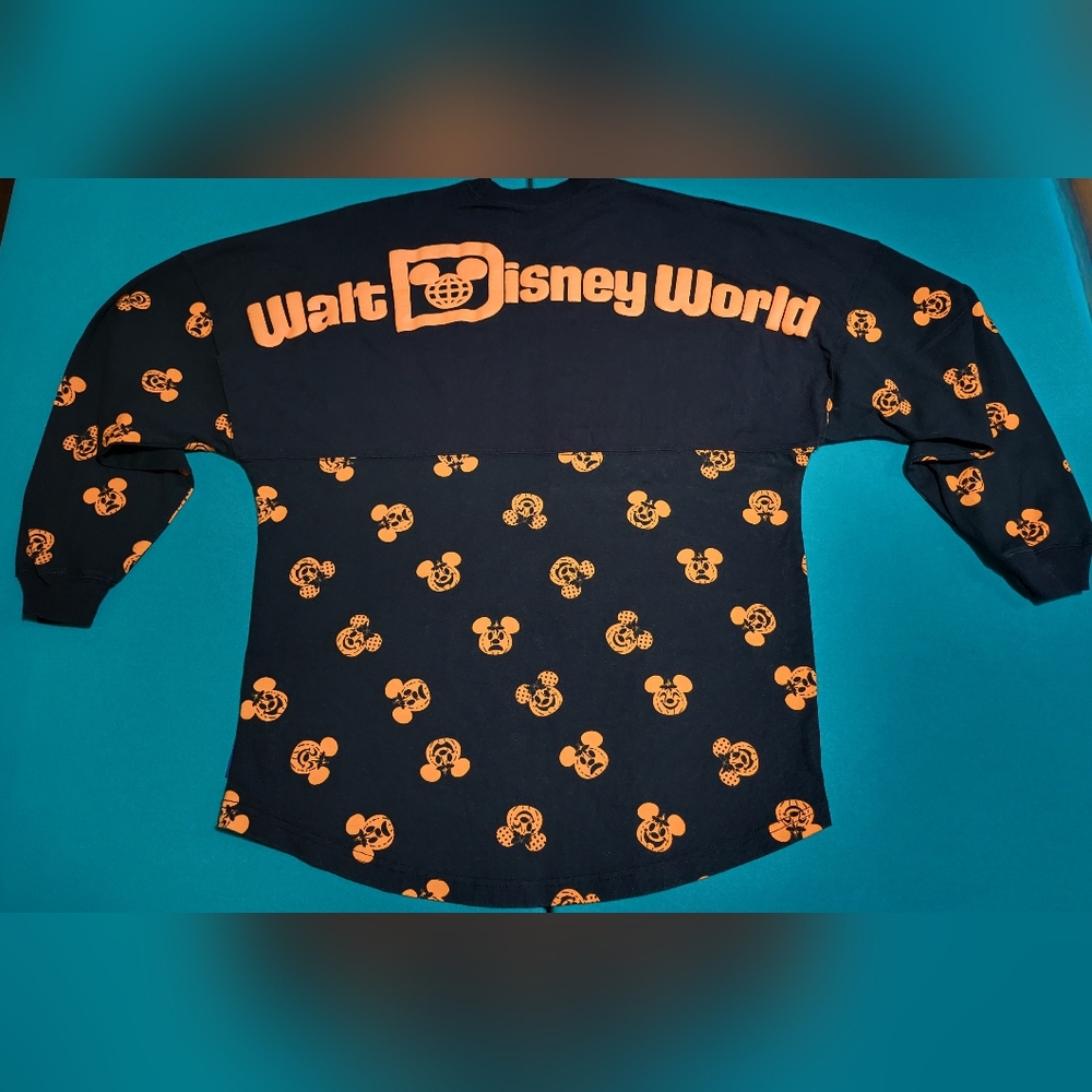 Disney Spirit Jersey Halloween Mickey & Minnie Pumpkins Black / Orange Size M